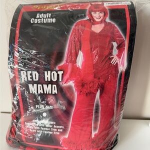 Halloween Red Hot mama COSTUME XL